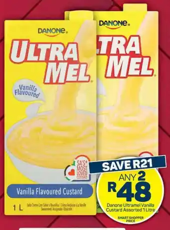 Pick n Pay Hypermarket Danone Ultramel Vanilla Custard Assorted 1 Litre offer