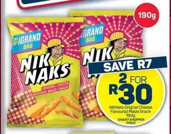 NikNaks Original Cheese Flavoured Maize Snack 190g