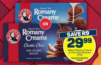 Pick n Pay Hypermarket Bakers Romany Creams or Choc-Kits Assorted 200g offer
