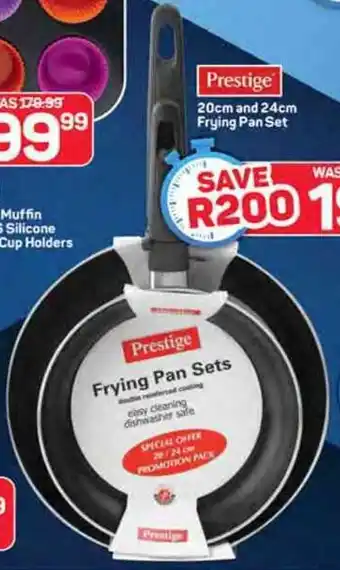 Pick n Pay Hypermarket Prestige 20cm and 24cm Frying Pan Set offer