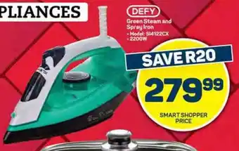 Pick n Pay Hypermarket DEFY Green Steam and Spray Iron offer