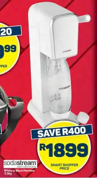 Sodastream White or Black Machine 3.5kg