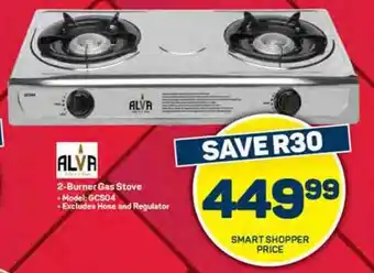 Pick n Pay Hypermarket ALVA 2-Burner Gas Stove offer