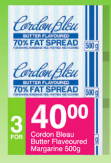 Save Cordon Bleau Butter Flavoured Margarine 500g offer