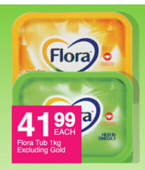 Save Flora Tub 1kg Excluding Gold offer