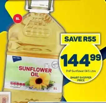 Pick n Pay PnP Sunflower Oil 5 Litre offer