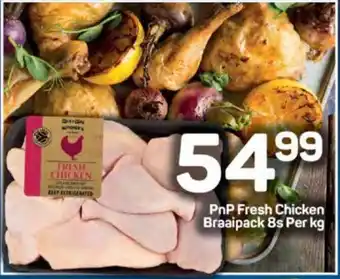 Pick n Pay PnP Fresh Chicken Braaipack 8s Per kg offer