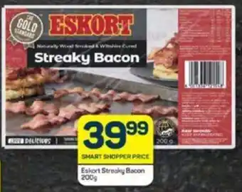 Pick n Pay Eskort Streaky Bacon 200g offer