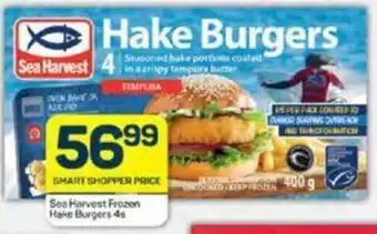 Pick n Pay Sea Harvest Frozen Hake Burgers 4s offer