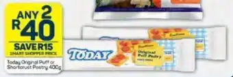 Pick n Pay Today Original Puff or Shortcrust Pastry 400g offer