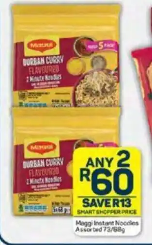 Pick n Pay Maggi Instant Noodles Assorted 73/689 offer