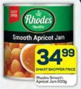 Pick n Pay Rhodes Smooth Apricot Jam 900g offer