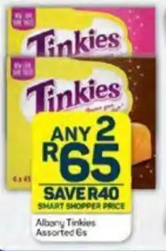 Pick n Pay Albany Tinkies Assorted 6S offer