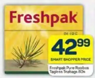 Pick n Pay Freshpak Pure Rooibos Tagless Teabags 80s offer