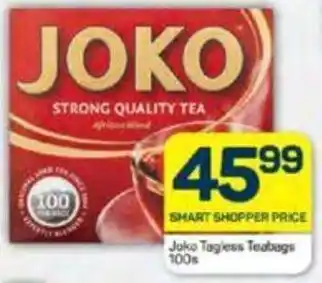 Pick n Pay Joko Tagless Teabags 100s offer
