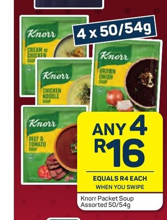 Pick n Pay Knorr Packet Soup Assorted 50/54g offer