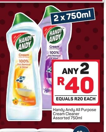 Pick n Pay Handy Andy All Purpose Cream Cleaner Assorted 750ml offer
