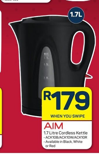 Pick n Pay AIM - 1.7 Litre Cordless Kettle offer