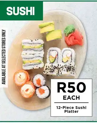 12-Piece Sushi Platter
