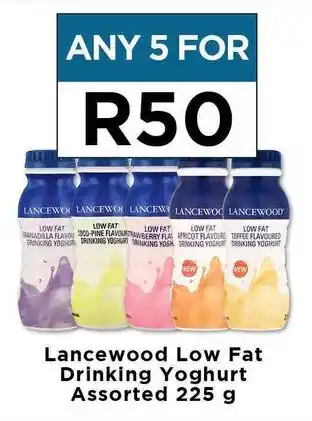 Food Lover's Market Lancewood Low Fat Drinking Yoghurt Assorted 225g offer