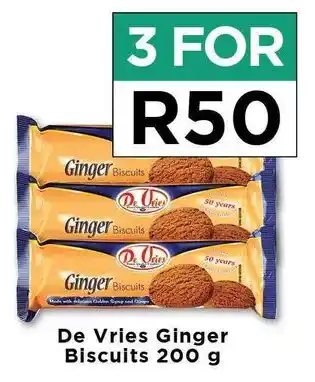 Food Lover's Market De Vries Ginger Biscuits 200g offer