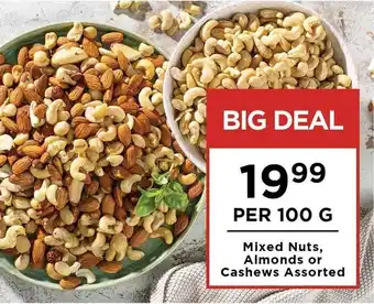 Food Lover's Market Mixed Nuts, Almonds or Cashews Assorted offer