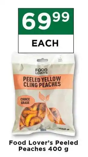 Food Lover's Market Food Lover's Peeled Peaches 400g offer