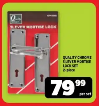 Usave QUALITY CHROME 5 LEVER MORTISE LOCK SET 2-piece offer