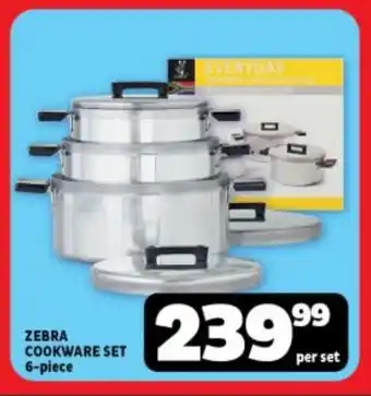 ZEBRA COOKWARE SET 6-piece