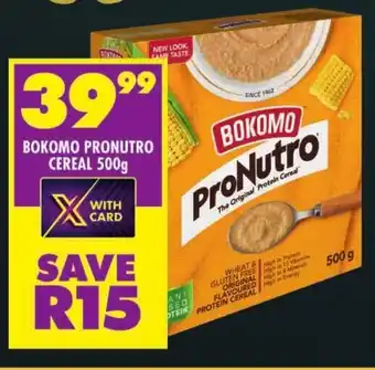 Shoprite BOKOMO PRONUTRO CEREAL 500g offer