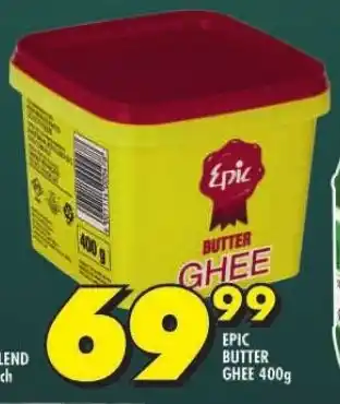 Shoprite EPIC BUTTER GHEE 400g offer