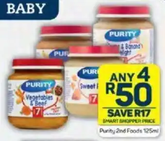 Pick n Pay Purity 2nd Foods 125ml offer