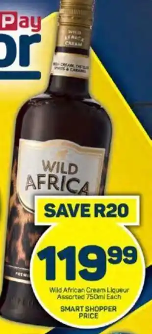 Pick n Pay Wild African Cream Liqueur Assorted 750ml Each offer
