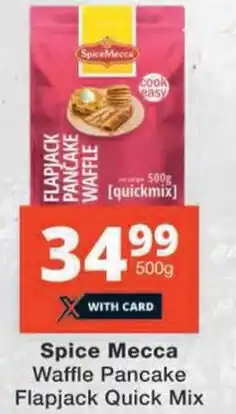 Checkers Spice Mecca Waffle Pancake Flapjack Quick Mix offer