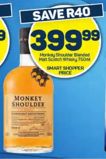 Monkey Shoulder Blended Malt Scotch Whisky 750ml
