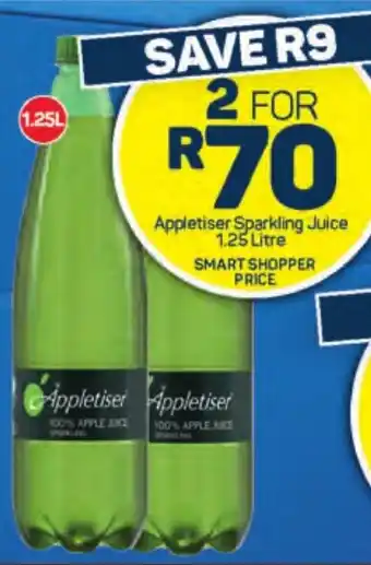 Pick n Pay Liquor Appletiser Sparkling Juice 1.25 Litre offer
