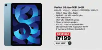 Incredible Connection iPad Air 5th Gen WiFi 64GB offer