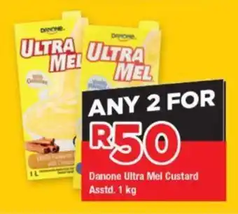 OK Grocer Danone Ultra Mel Custard Asstd. 1kg offer