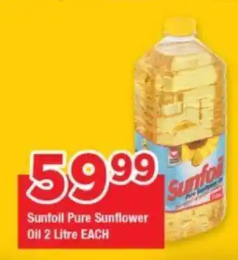 Sunfoil Pure Sunflower Oil 2 Litre EACH