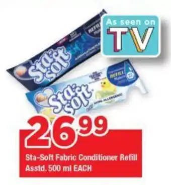 OK Grocer Sta-Soft Fabric Conditioner Refill Asstd. 500ml EACH offer