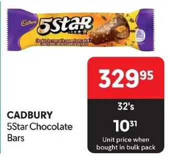 Makro CADBURY 5Star Chocolate Bars offer
