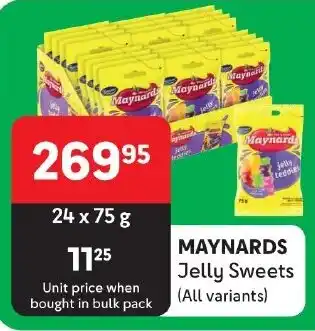 Makro MAYNARDS Jelly Sweets (All variants) offer