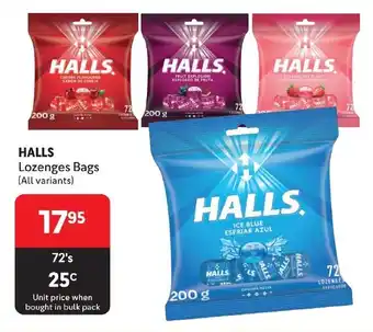 Makro HALLS Lozenges Bags (All variants) offer