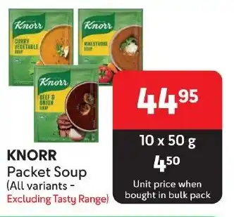 Makro KNORR Packet Soup offer