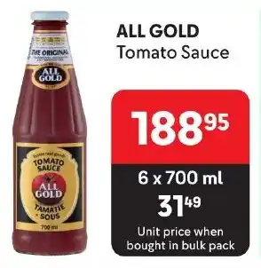 Makro ALL GOLD Tomato Sauce offer
