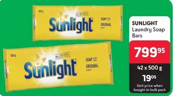 Makro SUNLIGHT Laundry Soap Bars offer