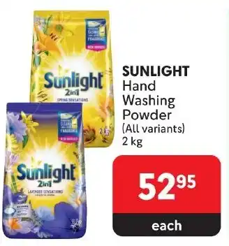 Makro SUNLIGHT Hand Washing Powder (All variants) 2kg offer