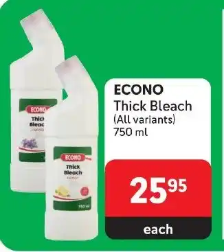 Makro ECONO Thick Bleach (All variants) 750ml offer