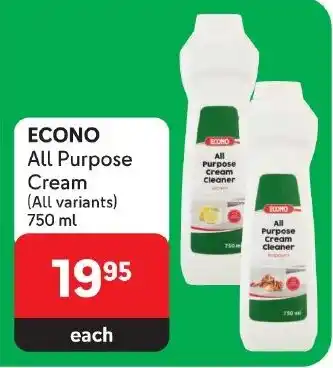 Makro ECONO All Purpose Cream (All variants) 750ml offer
