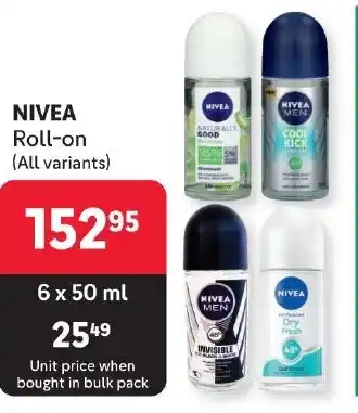 Makro NIVEA Roll-on (All variants) offer